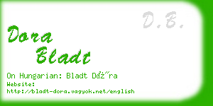 dora bladt business card